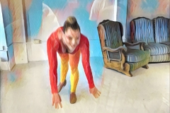 Council thingy on pavement