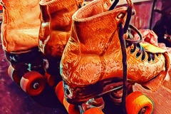 Old roller skates