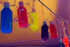 Coloured bottles