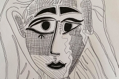Picasso line face